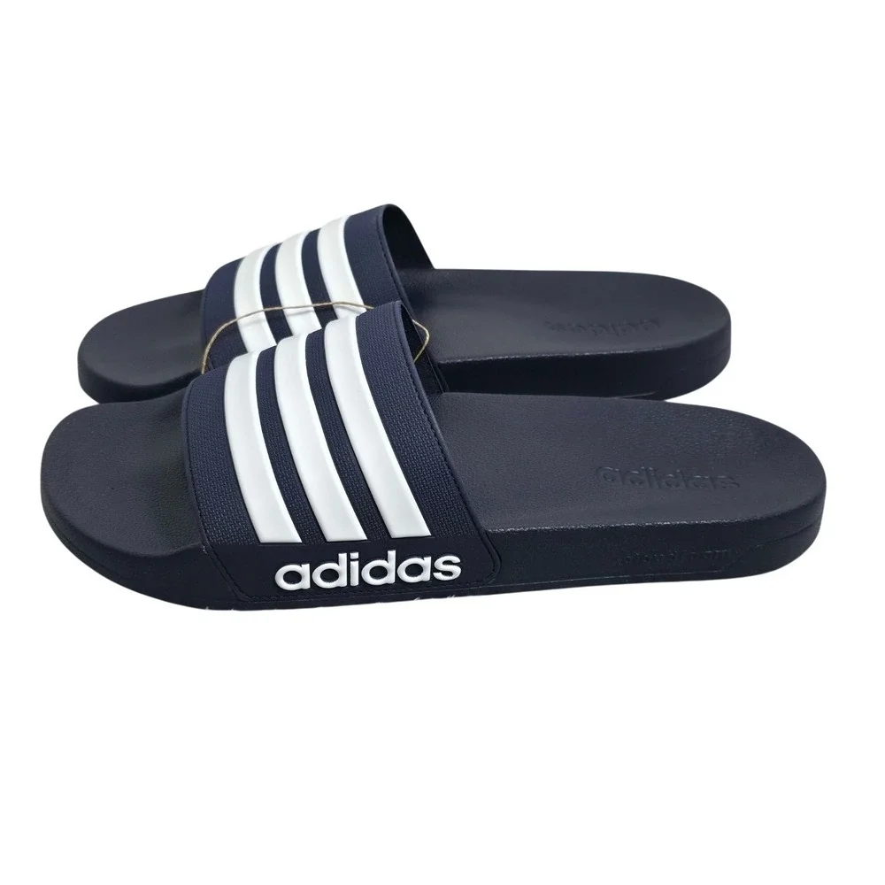 Adidas Adilette Shower Slides Men's 13 / Women's 14 GZ5920 Flip Flops‎ Navy NWT